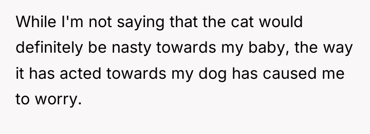 While I'm not saying that the cat would definitely be...