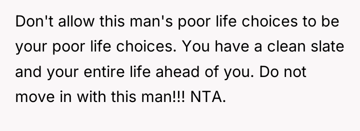 Don't allow this man's poor life choices to be your...