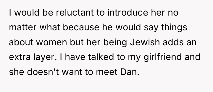 I would be reluctant to introduce her no matter what...
