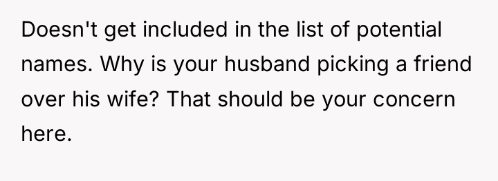 Doesn't get included in the list of potential names. Why...