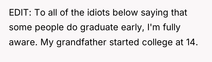 EDIT: To all of the idiots below saying that some...
