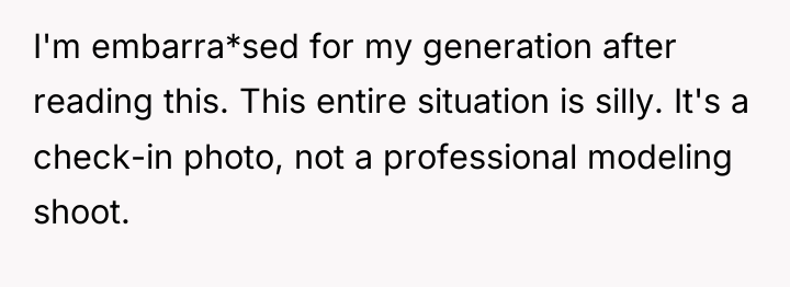 I'm embarra*sed for my generation after reading this. This entire...