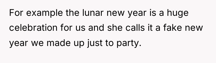 For example the lunar new year is a huge celebration...