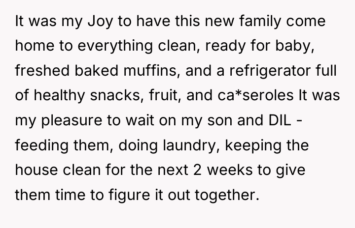 It was my Joy to have this new family come...