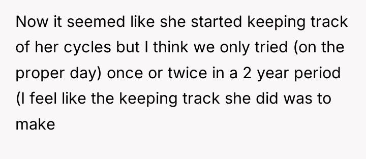 Now it seemed like she started keeping track of her...
