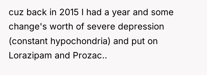 cuz back in 2015 I had a year and some...