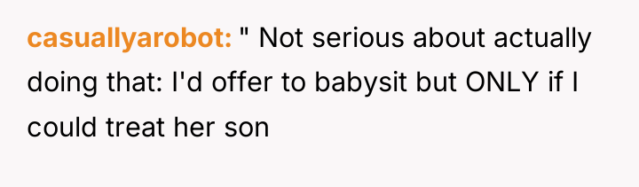 casuallyarobot " Not serious about actually doing that: I'd offer...