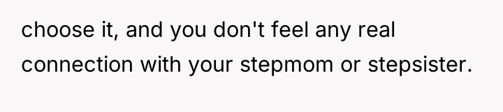 choose it, and you don't feel any real connection with...