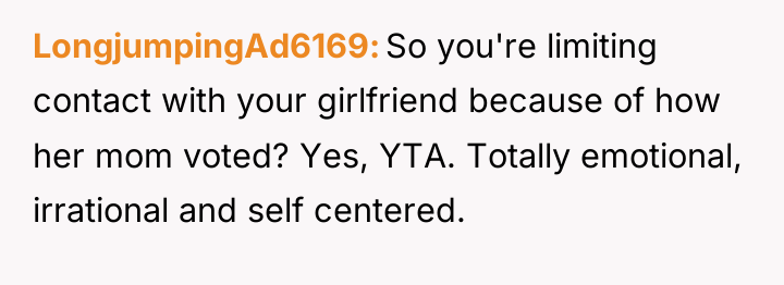 LongjumpingAd6169 So you're limiting contact with your girlfriend because of...