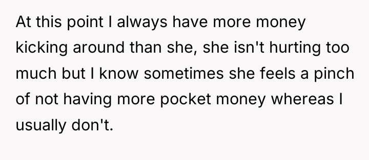 At this point I always have more money kicking around...