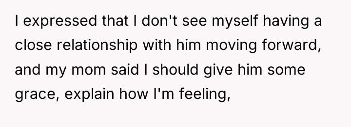 I expressed that I don't see myself having a close...