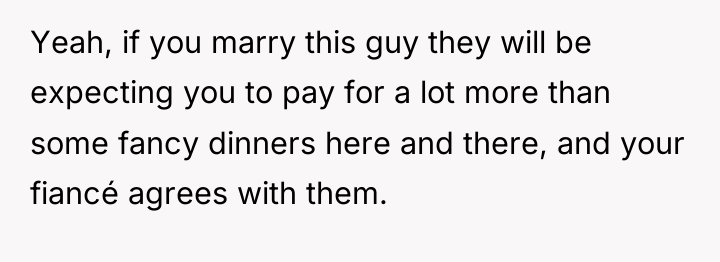 Yeah, if you marry this guy they will be expecting...