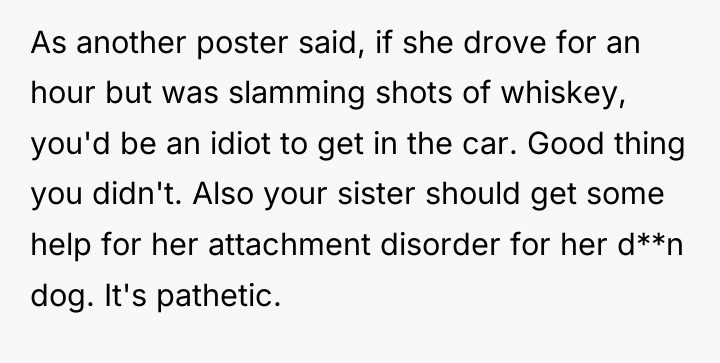 As another poster said, if she drove for an hour...
