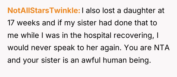 NotAllStarsTwinkle I also lost a daughter at 17 weeks and...