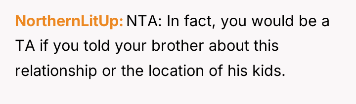 NorthernLitUp NTA: In fact, you would be a TA if...