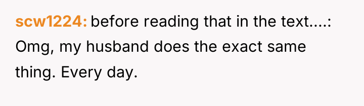scw1224 before reading that in the text....: Omg, my husband...