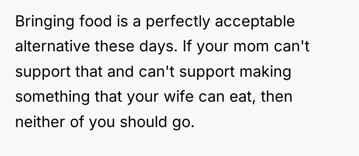 Bringing food is a perfectly acceptable alternative these days. If...