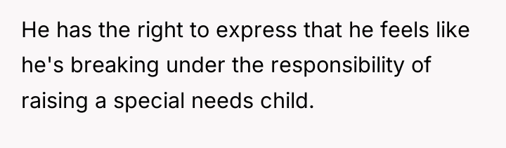 He has the right to express that he feels like...