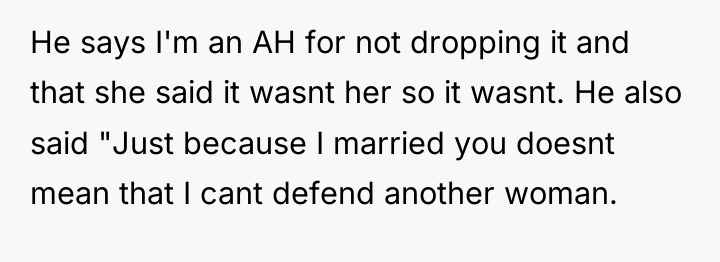 He says I'm an AH for not dropping it and...