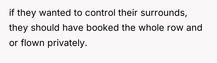 if they wanted to control their surrounds, they should have...