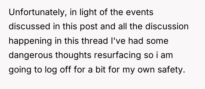 Unfortunately, in light of the events discussed in this post...