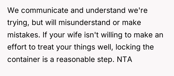 We communicate and understand we're trying, but will misunderstand or...