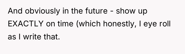 And obviously in the future - show up EXACTLY on...