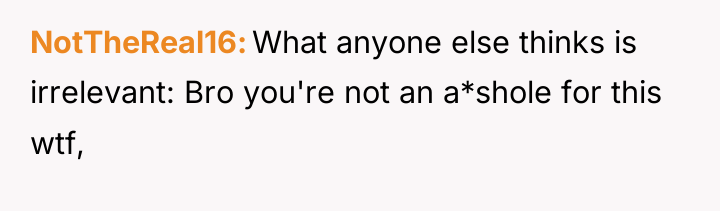 NotTheReal16 What anyone else thinks is irrelevant: Bro you're not...