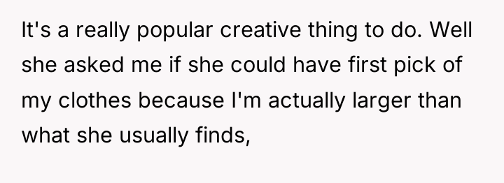 It's a really popular creative thing to do. Well she...