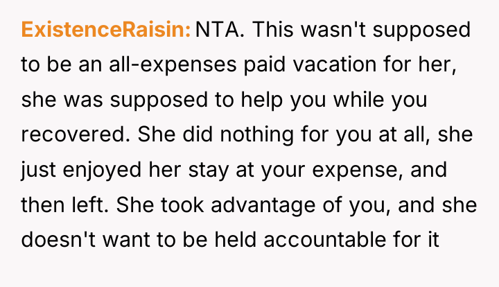 ExistenceRaisin NTA. This wasn't supposed to be an all-expenses paid...