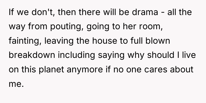 If we don't, then there will be drama - all...