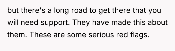 but there's a long road to get there that you...