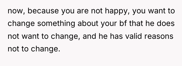 now, because you are not happy, you want to change...