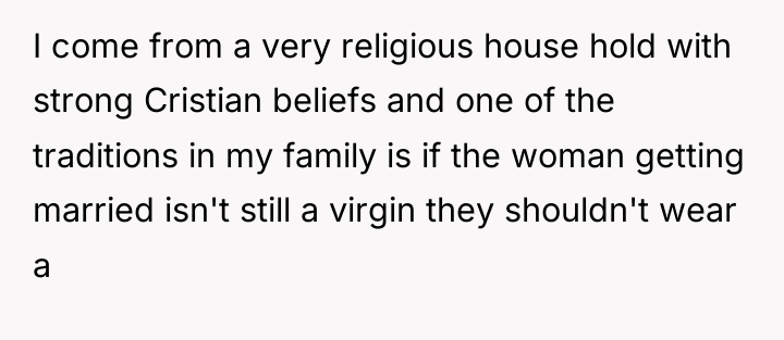 I come from a very religious house hold with strong...