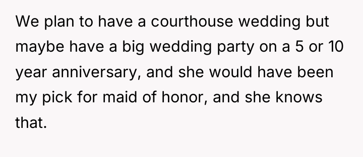 We plan to have a courthouse wedding but maybe have...