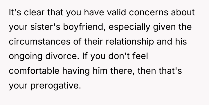 It's clear that you have valid concerns about your sister's...