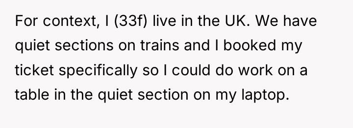 For context, I (33f) live in the UK. We have...