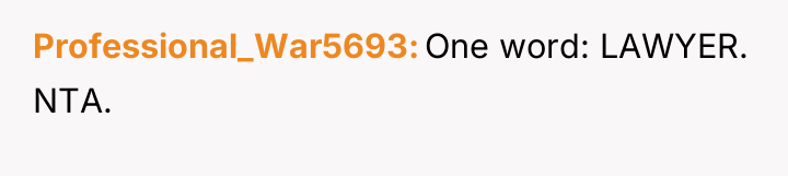 Professional_War5693 One word: LAWYER. NTA.
