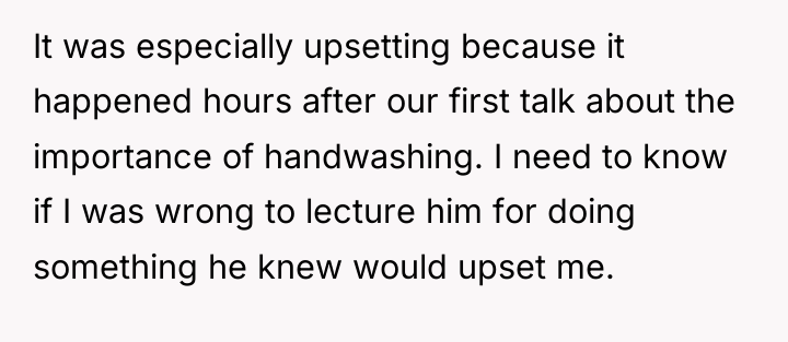 It was especially upsetting because it happened hours after our...