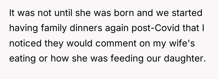 It was not until she was born and we started...