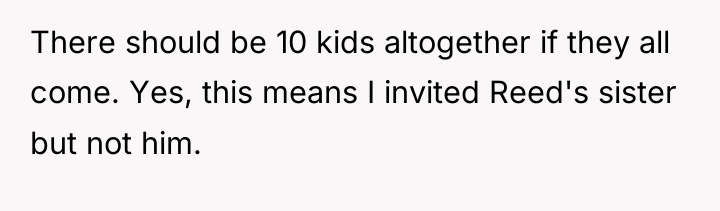 There should be 10 kids altogether if they all come....