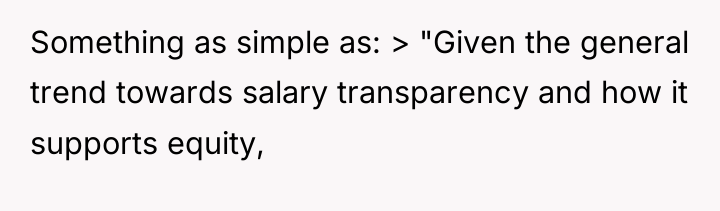 Something as simple as: > "Given the general trend towards...