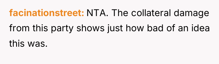 facinationstreet NTA. The collateral damage from this party shows just...