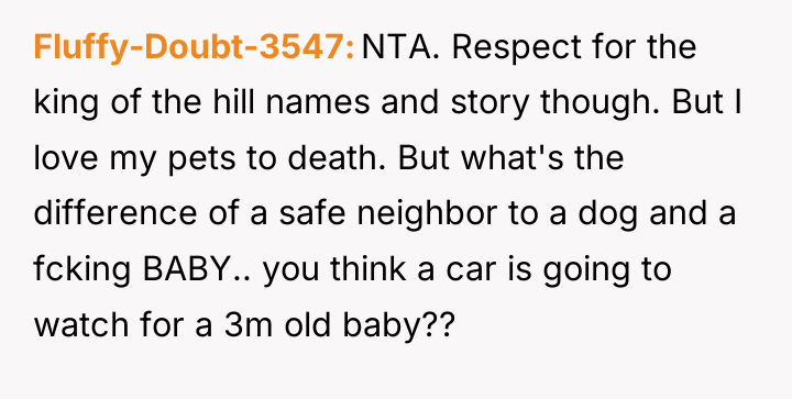 Fluffy-Doubt-3547 NTA. Respect for the king of the hill names...