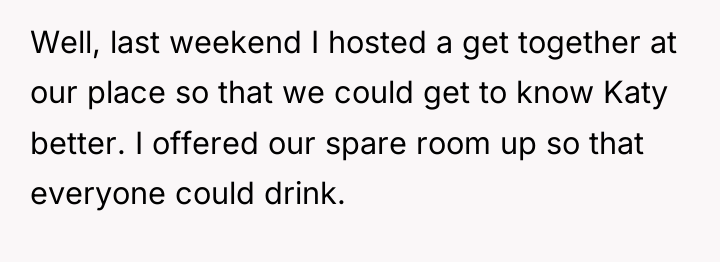 Well, last weekend I hosted a get together at our...