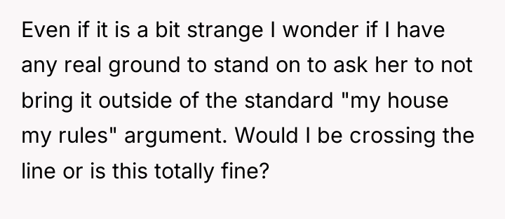 Even if it is a bit strange I wonder if...