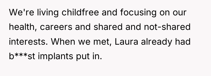 We're living childfree and focusing on our health, careers and...