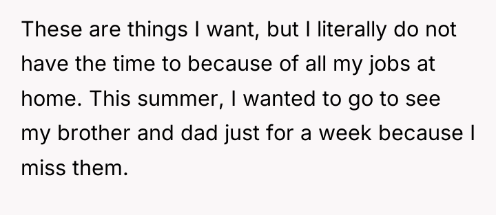 These are things I want, but I literally do not...