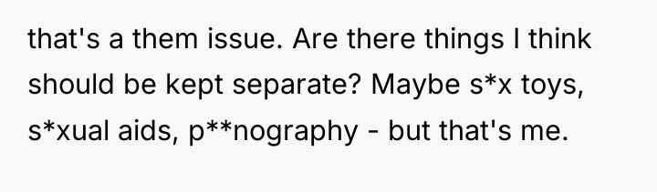 that's a them issue. Are there things I think should...