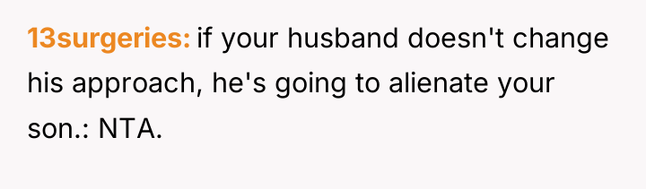 13surgeries if your husband doesn't change his approach, he's going...